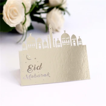 10/20/50pcs EID Mubarak Dekoracijo Razglednice Pomoči Mubarek Eid Al-Fitr Ramadana Mubarak Okraski Islam, Muslimanska Primeru Stranka Dobave