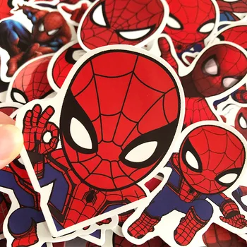 10/35pcs nastavite Spiderman Grafiti Nalepke Risanka Otroci Nalepke Scrapbooking Kitara Notobook Moto Skateboard Nepremočljiva Nalepka