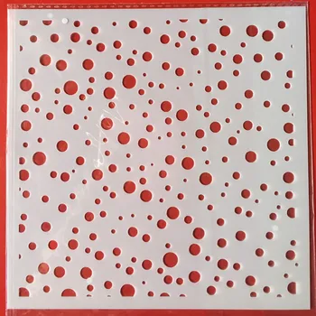 15 cm Polka Dot DIY Layering Matrice Stensko Slikarstvo Album Kolorit Reliefi Album Dekorativni Kartico Predlogo