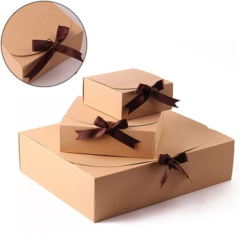 1pc Kraft Paepr Peko Piškotkov Gift Box Embalaže Valentinovo Majica Embalaža Škatle za Rojstni dan Sušilniki za valentinovo