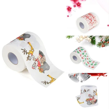 1PC Ustvarjalne Božični Okraski, Toaletni Papir Roll Santa Claus Toaletni Papir Roll za Dom 2022 Novo Leto, Božič Dobave
