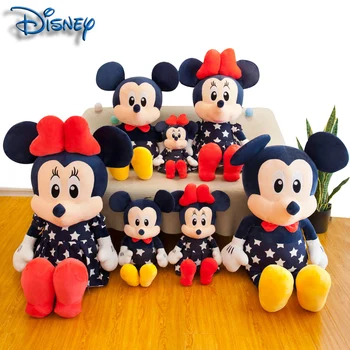 35-75 cm Disney Kawaini Mickey Miške Minnie Lutka Plišastih Igrač Blazino Mehki Pliš, ki je Napolnjena Poroko Soba Dekoracijo Igrača za Otroke Darilo