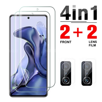 4IN1 Objektiv Zaščitna Hydrogel Film Za Xiaomi Mi 11T 11TPro Screen Protector 6.67