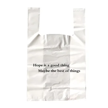 50pcs/veliko Supermarket Nakupovalne Plastične vrečke Novo Materiat Telovnik torbe Darilni Kozmetični Vrečke za pakiranje Živil vrečko
