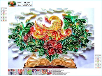 5D DIY Posebno Oblikovan Diamond Slikarstvo Pav Živali Cvet Diamantno Art Kompleti za Barvanje S Številko za Odrasle in Otroke