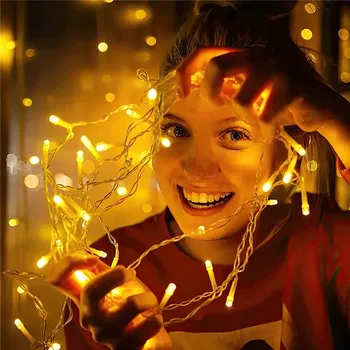 5M Božični luči slap na Prostem LED Zavese Niz Luči Garland Pravljice Luč, Spusti za 0,4-0,6 m Vrtna Ulica Kapi Dekoracijo