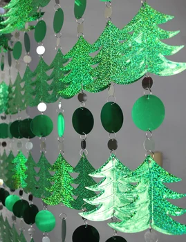 5m Christmas tree okraski sequins stranka spusti okraski praznične zaloge DIY notranjo dekoracijo zaves