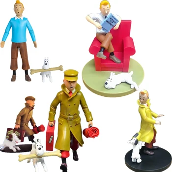 Anime Les Aventures De Tintin Et Milou Tintin Akcijska Figura, ki Je Adventures of Tintin 15 cm PVC Zbirka Model Lutke Igrače Darila