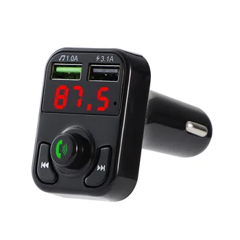 Avto Bluetooth 5.0 FM Oddajnik Brezžični Adapter Mic Avdio Sprejemnik Samodejno MP3 Predvajalnik 2.1 Dvojno USB Hitro Polnilnik Avto Dodatki