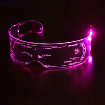 Barvita LED Očala Stranka Bar Glasbeni Festival 7-barvna Tehnologija Očala Disco znanstvena Fantastika Božič Očala