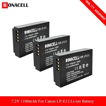 Bonacell LP-E12 Baterija za Canon EOS M100, Upornik SL1, EOS100D, EOS M, EOS M2, EOS M10, EOS M50 Mirrorless Digitalni Fotoaparat L70
