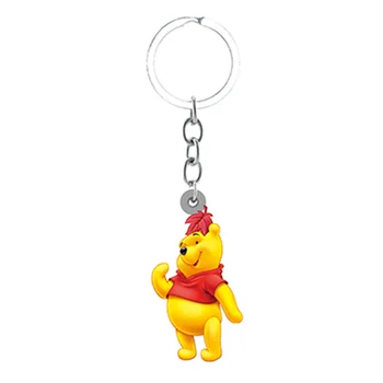 Disney Ročno Winnie The Pooh Epoksi Smolo, obesek za ključe, Akril Obesek Keychain Avto Ključ Nahrbtnik Šolsko Torbo Ustvarjalne Nakit FZS352