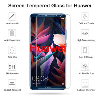 Eksplozijam Kaljeno Steklo za Huawei Y6 Pro 2019 Zaščitno Steklo za Huawei Y9 2019 Težko Zaščitnik Zaslon na Y5 Y7 Prime