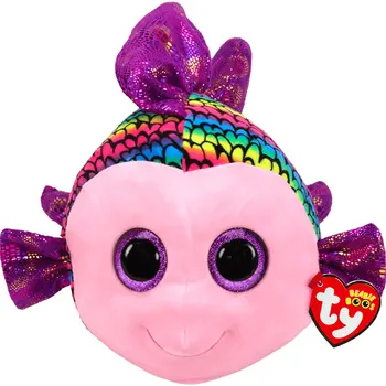 Kapa Boos Srčkan Plišastih Lutka Flippy Ribe, Velike Oči Multicolor Otrok Igračo Otrok Darilo za Rojstni dan 15 cm