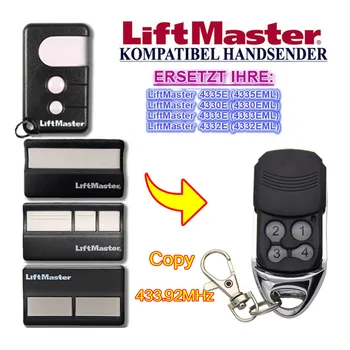 LiftMaster 4330E 4332E 4333E 4335E Daljinski upravljalnik 433.92 MHz Vrata, Garažna Vrata LiftMaster 433.92 mhz Daljinski upravljalnik