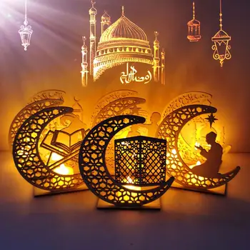Luna Star Lesen Obesek Ramadana EID Mubarak Dekoracijo Za Dom Islamske Muslimanska Stranka Dekor EID Darila Abaya AL Adha Kareem