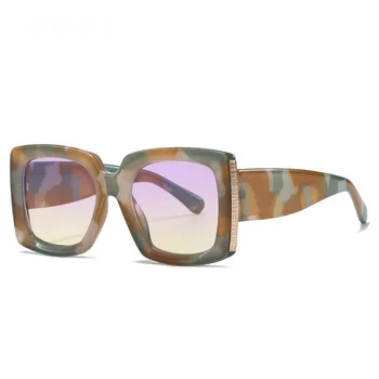 MAYTEN Prevelik sončna Očala Ženske Moški Letnik Široko Noge Kvadratnih sončna Očala Moda Prikrivanje Leopard Črna Očala UV400