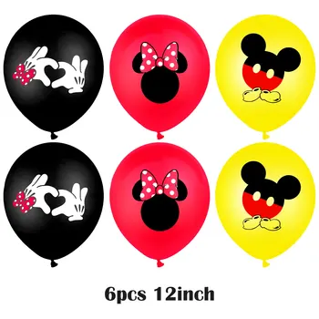 Mickey Miške Minnie Temo Otrok Rojstni dan Torto Dekoracijo Banner Set Baby Tuš Dobave Latex Balon Zraka Globos
