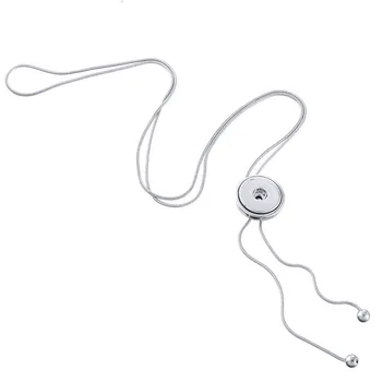 Moda Krog/Srce/Kvadratni obesek snap ogrlica 70 cm nastavljiv fit 18 MM snap gumbi nakit trgovini DJ0075