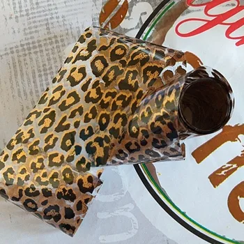 Moda Leopard vzorec 3D Dekoracijo Nohtov Art Decals Umetnosti Transfer Folijo nail art okraski Enostavno