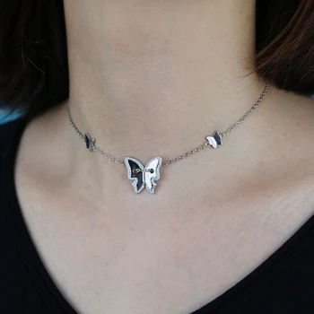 Modni živalski dizajn nakit za ženske mikro utrla 5A kubični cirkonij visoke kakovosti metulj choker ogrlica