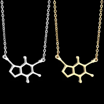 Nextvance Molekule Strukturo Znanosti Kemijske Ogrlica Geometrijske Dopamin, Serotonin Kofein Ogrlice Ustvarjalni Učitelj Darilo