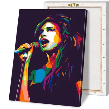 Platno Slikarstvo Britanska Pevka Amy Winehouse Star Plakatov in Fotografij Stenskih slikah, za Dnevna Soba Dekor Okvir