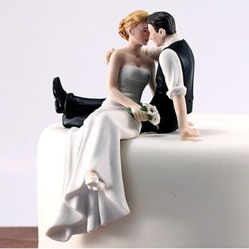Poroka korist in dekoracijo--Videz Ljubezni Neveste in Ženina Nekaj Figur poročna torta pokrivalo