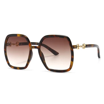 Prevelik Žensk Kvadratnih sončna Očala Nove Trende Letnik Black Luksuzne blagovne Znamke, Modni Velika sončna Očala Ženski Klasičen Retro UV400