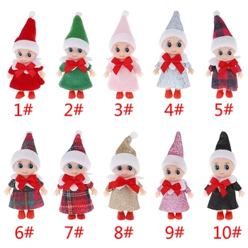 Srčkan Baby Elf Lutke z Nogami Čevlji Baby Doll Elf Igrača, s Premično Roke, Noge Božič Lutke Otroka Vilini Lutka