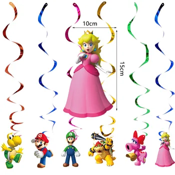 Super Mario Temo Stranki Dekoracijo Balon Papir, Tablice Plenice Prtom Banner Otroci Rojstni Dan Tuš Božični Igrače Darilo