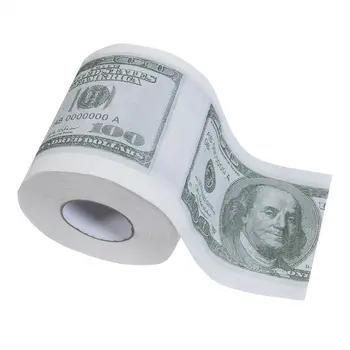 Toaletni Papir $100 Dolarjev Humor Toaletni Papir Bill Toaletni Papir Roll Novost Gag Darilo Smešno Gag Darilo vroče