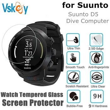 VSKEY 10PCS Screen Protector za Suunto D5 Potapljaški Računalnik Krog Pametno Gledati Anti-Scratch Kaljeno Steklo Zaščitno folijo