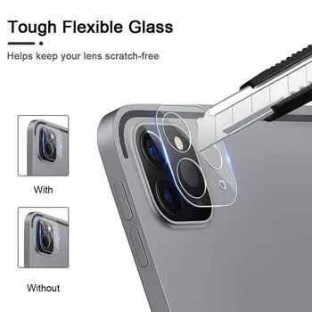Xumu 2 v 1 HD Kaljeno Steklo Film Za iPad Pro 11 Za 12,9 2020 2021 Polno Zajetje Zadnja Kamera, Objektiv Tablet Screen Protector 9H