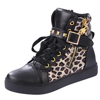 Ženske Škornji Luksuzna Leopard Gleženj Škornji Plus Velikost 41 Usnje Moda Zadrgo Motorno Kolo, Copati Botas Mujer Priložnostne Ženske Škornji