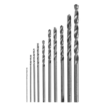 10Pcs HSS Bela Jekla Twist Drill Bit Set za 0,5-3 mm, Za Električno Brušenje, Vrtanje A0KF