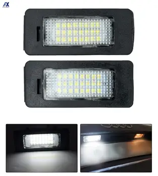 2 KOS registrske Tablice Svetlobe Led Število krožnike Lučka Brez Napake za Audi A1 A4 B8 A5 S5 A6 S6 A7 V5 TT TTS 2D Za VW Golf Jetta