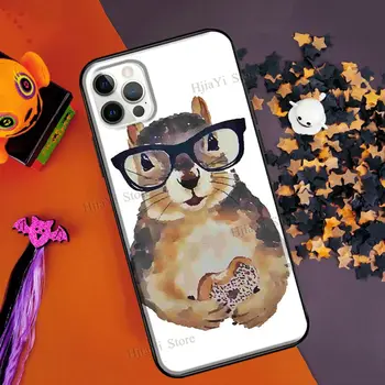 Cartoon Živali Veverica Za iPhone 13 12 mini 11 Pro Max Primeru Za iPhone XR X XS Max 6S 7 8 Plus SE 2020 Coque