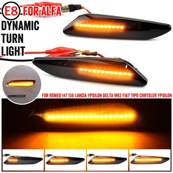 Dynamic LED Vključite Opozorilne Luči Avtomobila Strani Marker Indikatorska Lučka Za Alfa Romeo 147 156 Sportwagon 937 932