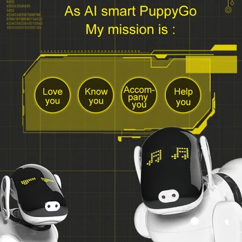 HeLICMax inteligenten Robot Pes AI Elektronski Pet Mobilne APLIKACIJE manipulacije Bluetooth Povežite Zvočnike Multi-funkcijo Darilo za Rojstni dan