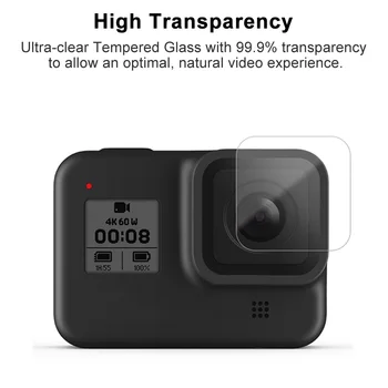 Kaljeno Steklo Screen Protector za GoPro Hero 8 Black Objektiv Zaščito Zaščitno folijo za Gopro8 Go pro 8 dodatna Oprema za Kamere