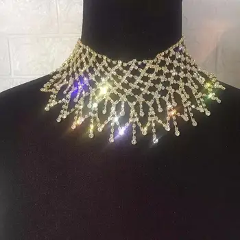 Luksuzni ženske seksi Nosorogovo ogrlico, obesek, modni izjavo kristalni nakit stranka Ogrlica nevesta poročni nakit darila