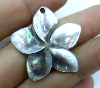 Naravni Quartz crystal Abalone Lupini vklesan metulj Čare obesek za diy Nakit, izdelava ogrlica Pribor 6PCS A13