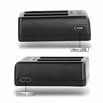 Za SJCAM Kamere dodatna Oprema Baterija informacije o Dvojni Polnilec Za SJ4000 SJ4000 Wifi SJ4000+ SJ5000 WiFi SJ5000+ Plus M10 Z USB Kablom